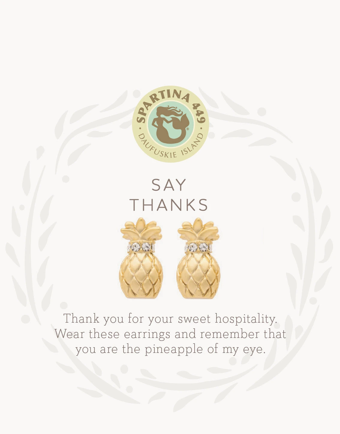 Sea La Vie Stud Earrings Thanks/Pineapple 1 Sea La Vie Stud Earrings Thanks/Pineapple