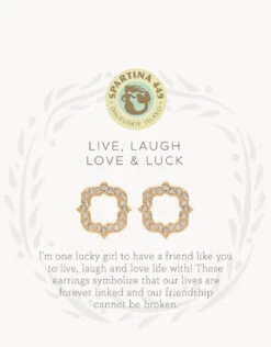 Sea La Vie Stud Earrings Luck/Quatrefoil