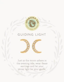 Sea La Vie Stud Earrings Guiding Light/Crescent -Spartina Store 512565