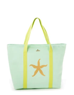 Seafoam Starfish Cooler Bag