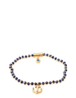Twinkle Stretch Bracelet Blue/Anchor