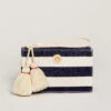 Emmy Wristlet Navy Stripe
