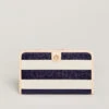 Snap Wallet Navy Stripe