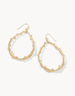 Spritz Teardrop Earrings Gold
