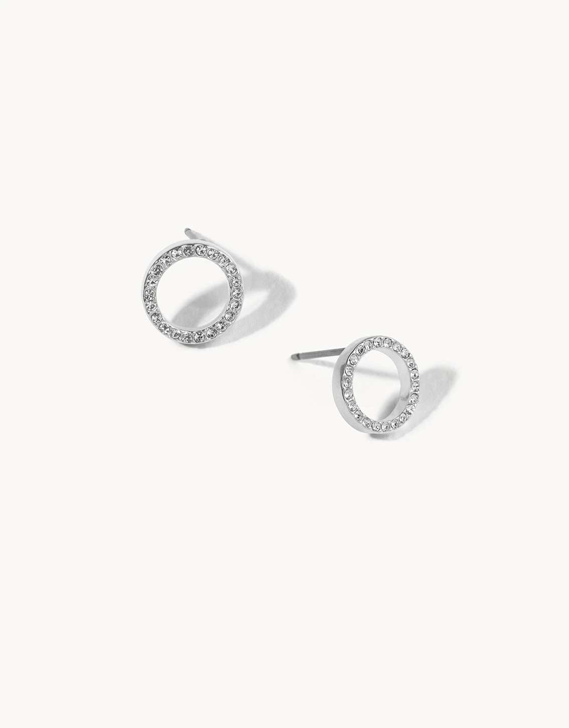 Delicate Eternity Crystal Stud Earrings 2 Delicate Eternity Crystal Stud Earrings - Image 2