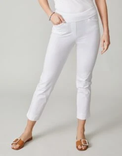 Maren Pull-On Pant Pearl White