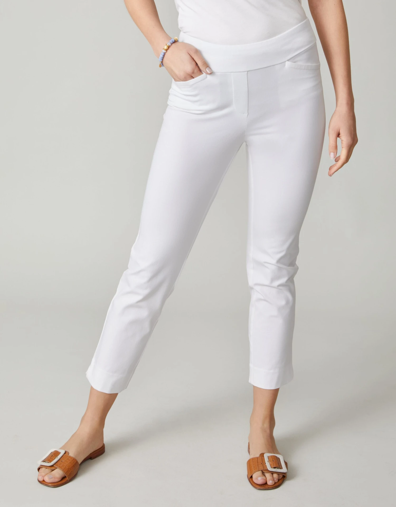 Maren Pull-On Pant Pearl White 1 Maren Pull-On Pant Pearl White