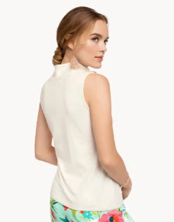 Serena Half-Zip Top Pearl White 6 Serena Half-Zip Top Pearl White -Spartina Store 659444c