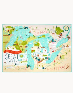 Great Lakes Quilted Throw -Spartina Store 663915b