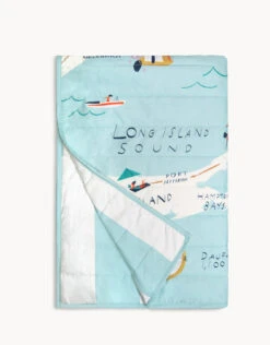 Northeastern Harbors Quilted Throw