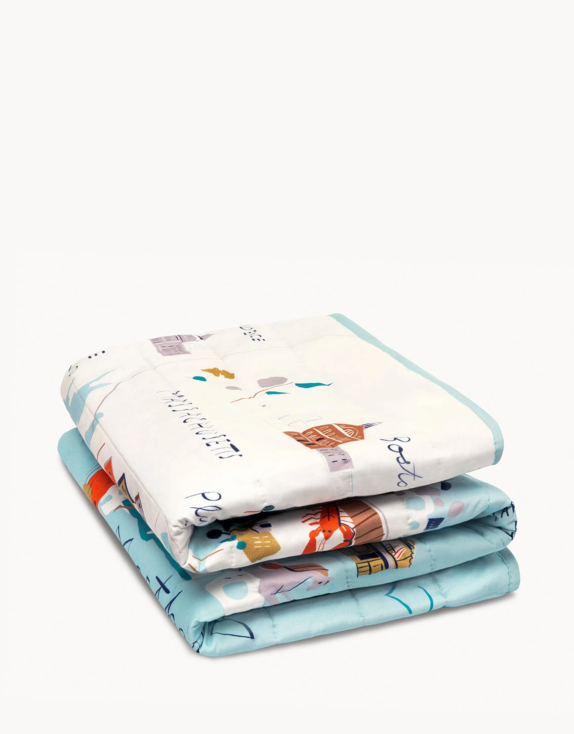 Northeastern Harbors Quilted Throw 3 Northeastern Harbors Quilted Throw - Image 3