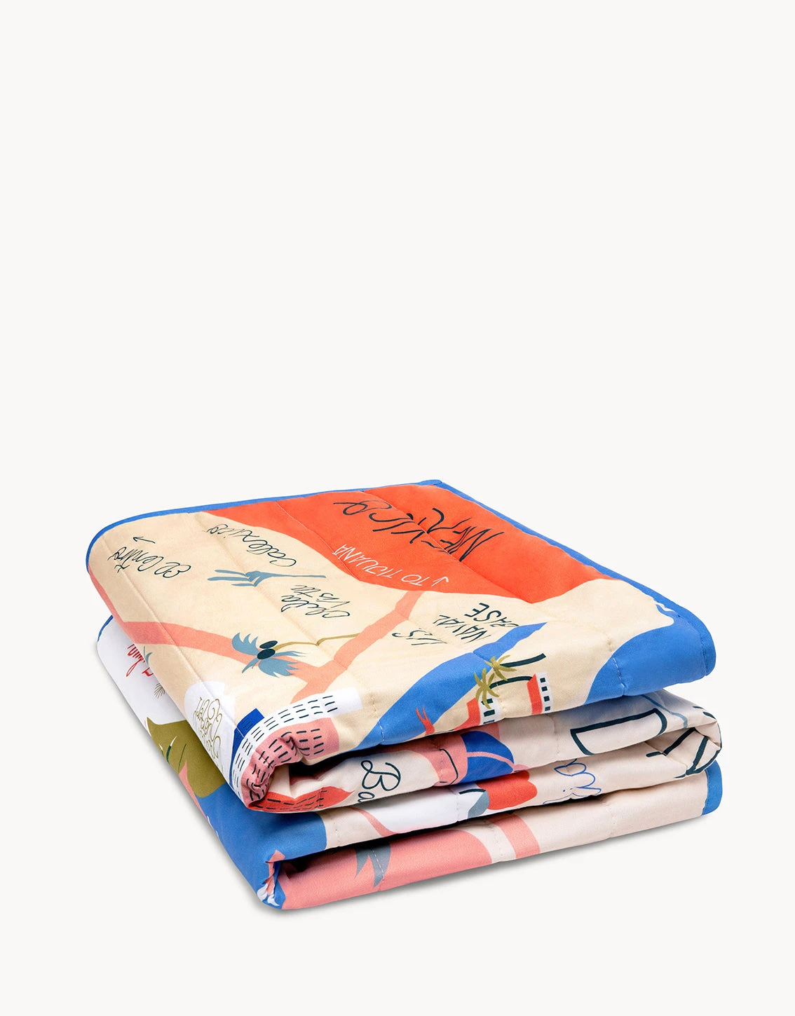 Southern California Cotton Quilted Throw 1 Southern California Cotton Quilted Throw