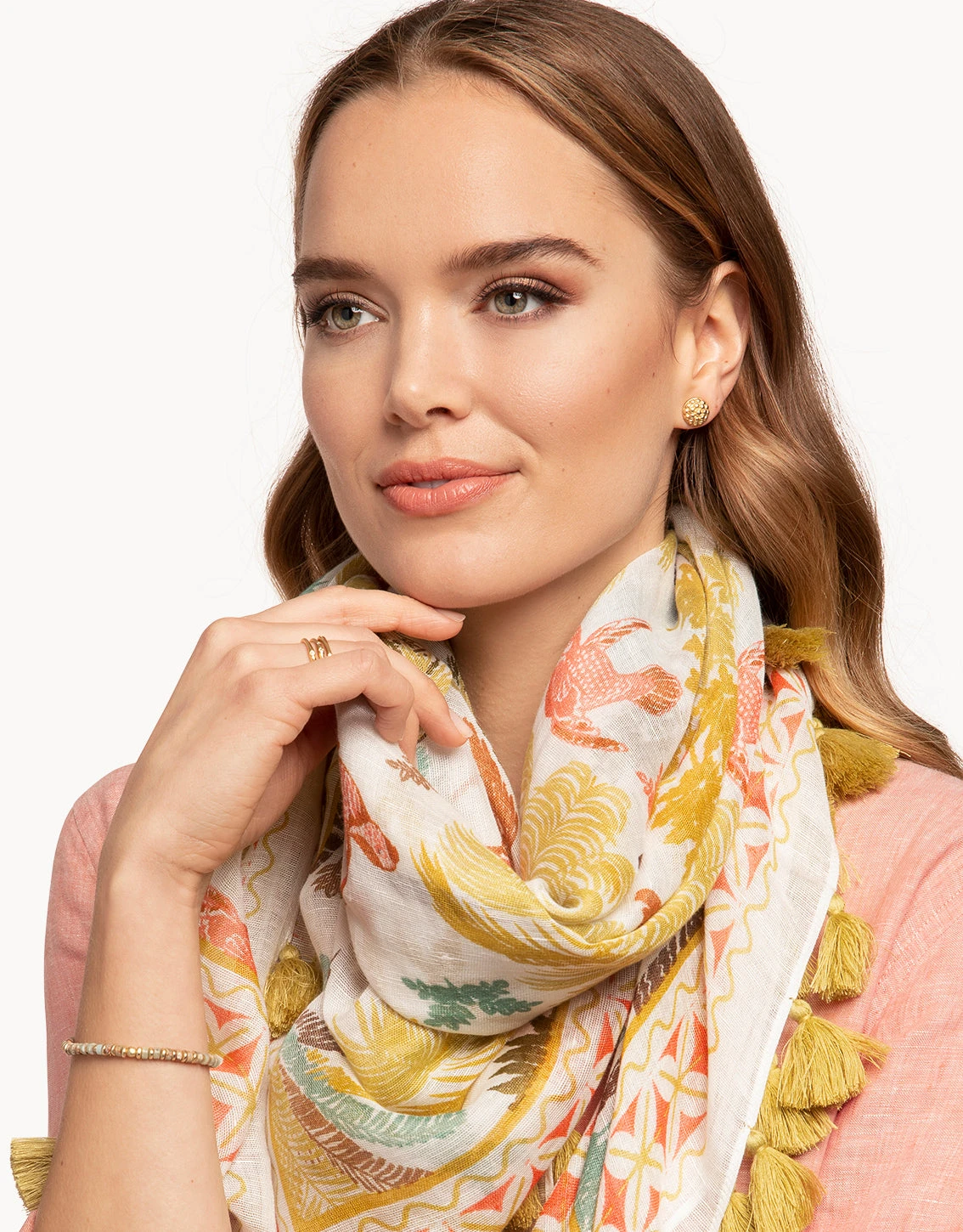 Stretch Bracelet Gold/Brown 3 Stretch Bracelet Gold/Brown - Image 3