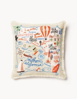 Embroidered Pillow Southern California