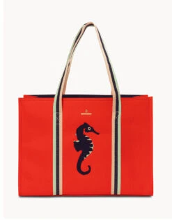Seahorse Carry All Tote Orange