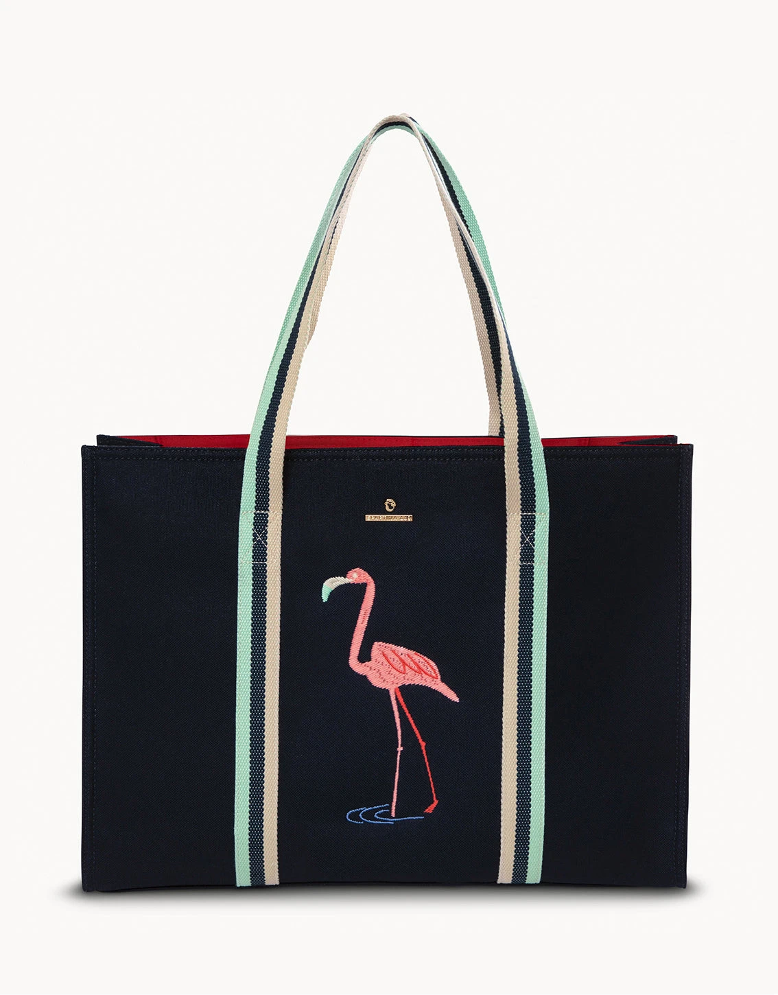 Flamingo Carry All Tote Navy 1 Flamingo Carry All Tote Navy