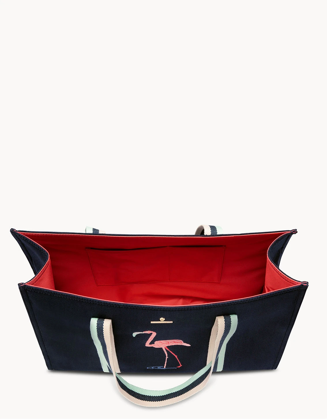 Flamingo Carry All Tote Navy 2 Flamingo Carry All Tote Navy - Image 2