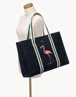 Flamingo Carry All Tote Navy 5 Flamingo Carry All Tote Navy -Spartina Store 667043d