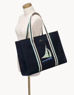Sailboat Carry All Tote Navy 5 Sailboat Carry All Tote Navy -Spartina Store 667067d