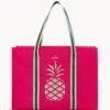 Pineapple Carry All Tote Pink