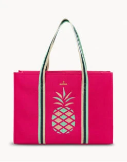 Pineapple Carry All Tote Pink