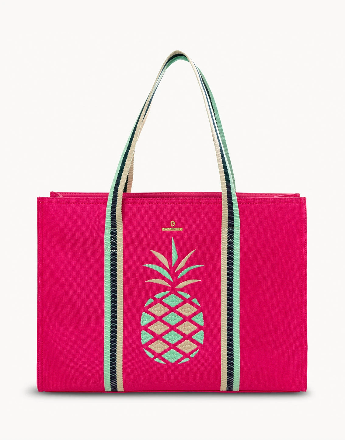 Pineapple Carry All Tote Pink 1 Pineapple Carry All Tote Pink