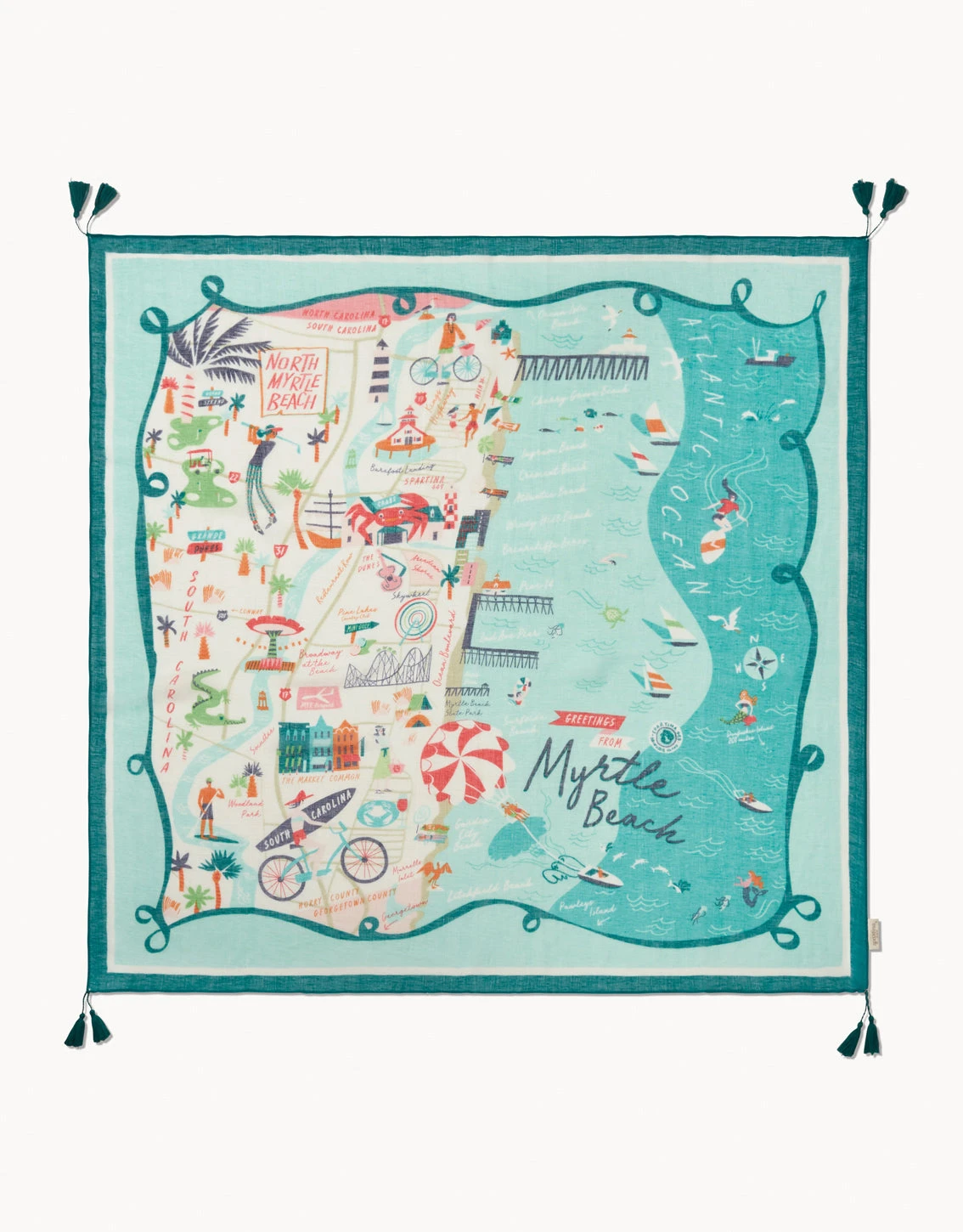 Square Scarf Myrtle Beach 1 Square Scarf Myrtle Beach