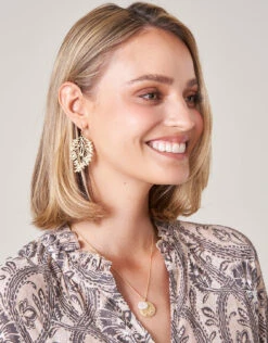 Floret Necklace Gold/Pearl 9 Floret Necklace Gold/Pearl -Spartina Store 668033n