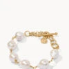Ann Pearl Gold Toggle Bracelet