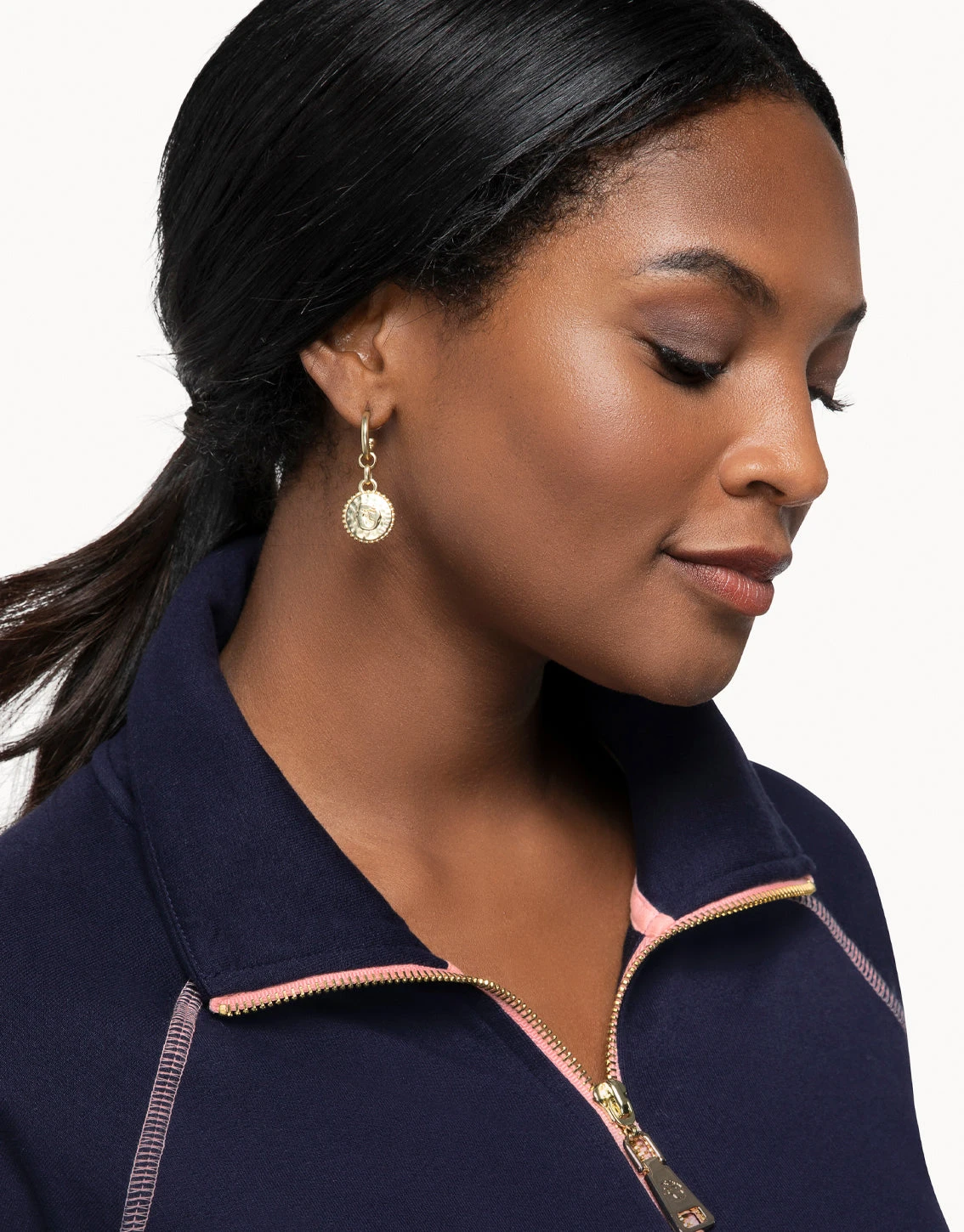 Spartina Mermaid Coin Earrings Gold 3 Spartina Mermaid Coin Earrings Gold - Image 3