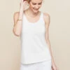 Skinny Strap Tank Pearl White