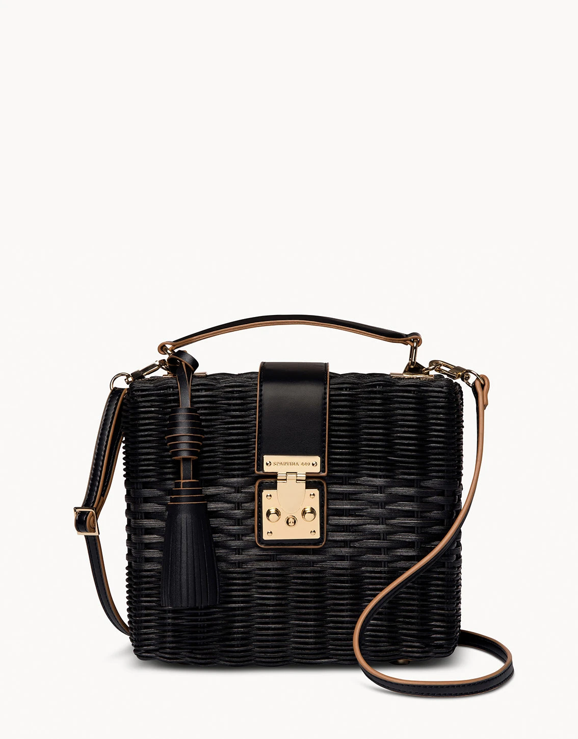 Rattan Box Bag Black 1 Rattan Box Bag Black