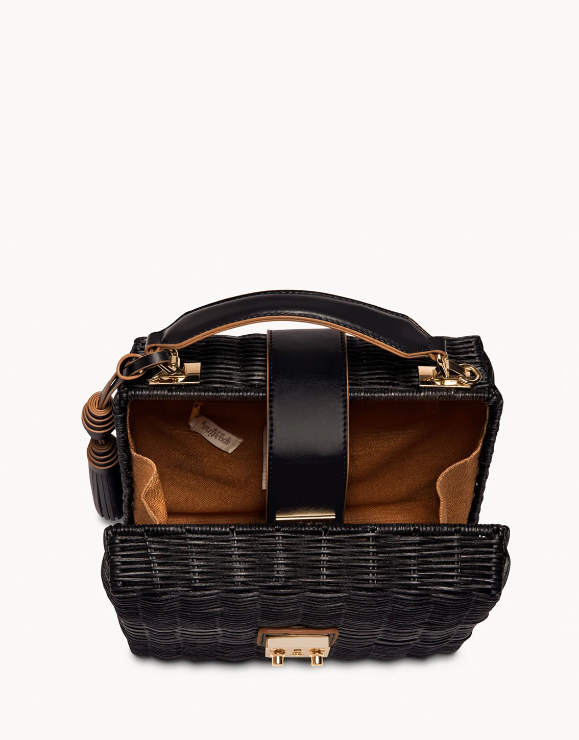 Rattan Box Bag Black 2 Rattan Box Bag Black - Image 2