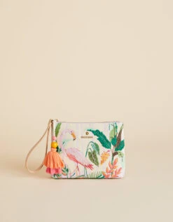 Tropic Flamingo Carina Wristlet