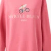 Myrtle Beach Pink Bicycle Sweatshirt