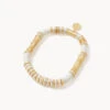 Bamboo Shell Stretch Bracelet
