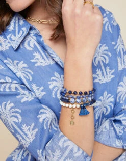 Sodalite Beaded Wrap -Spartina Store 678711d