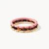 Mod Daisy Stacking Bangle Set Cream/Tortoise/Blush