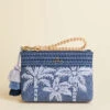 Maci Wristlet Ogeechee Blue Palm