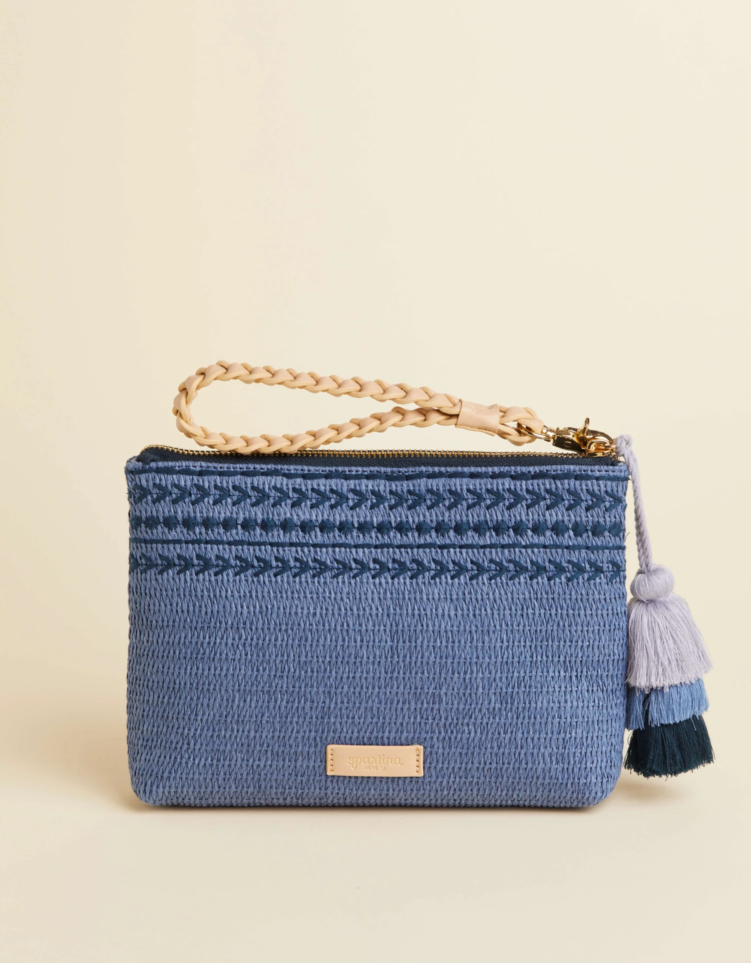 Maci Wristlet Ogeechee Blue Palm 3 Maci Wristlet Ogeechee Blue Palm - Image 3