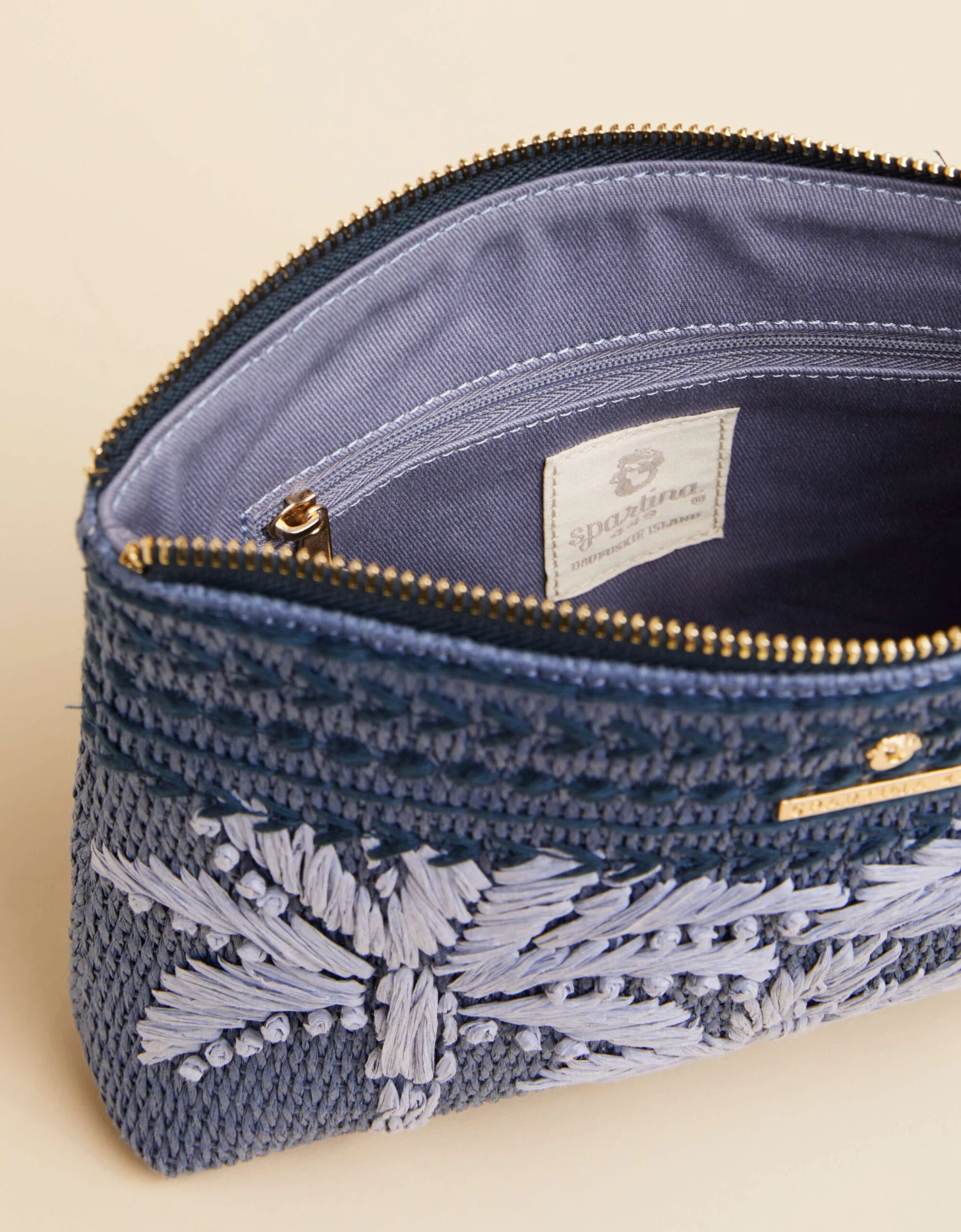 Maci Wristlet Ogeechee Blue Palm 4 Maci Wristlet Ogeechee Blue Palm - Image 4