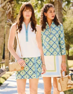 Nora Half-Zip Top Strathy Hall Daisy Geo -Spartina Store 773645m a1bb2035 bcd6 41c9 aec8 c2cbec3f5148