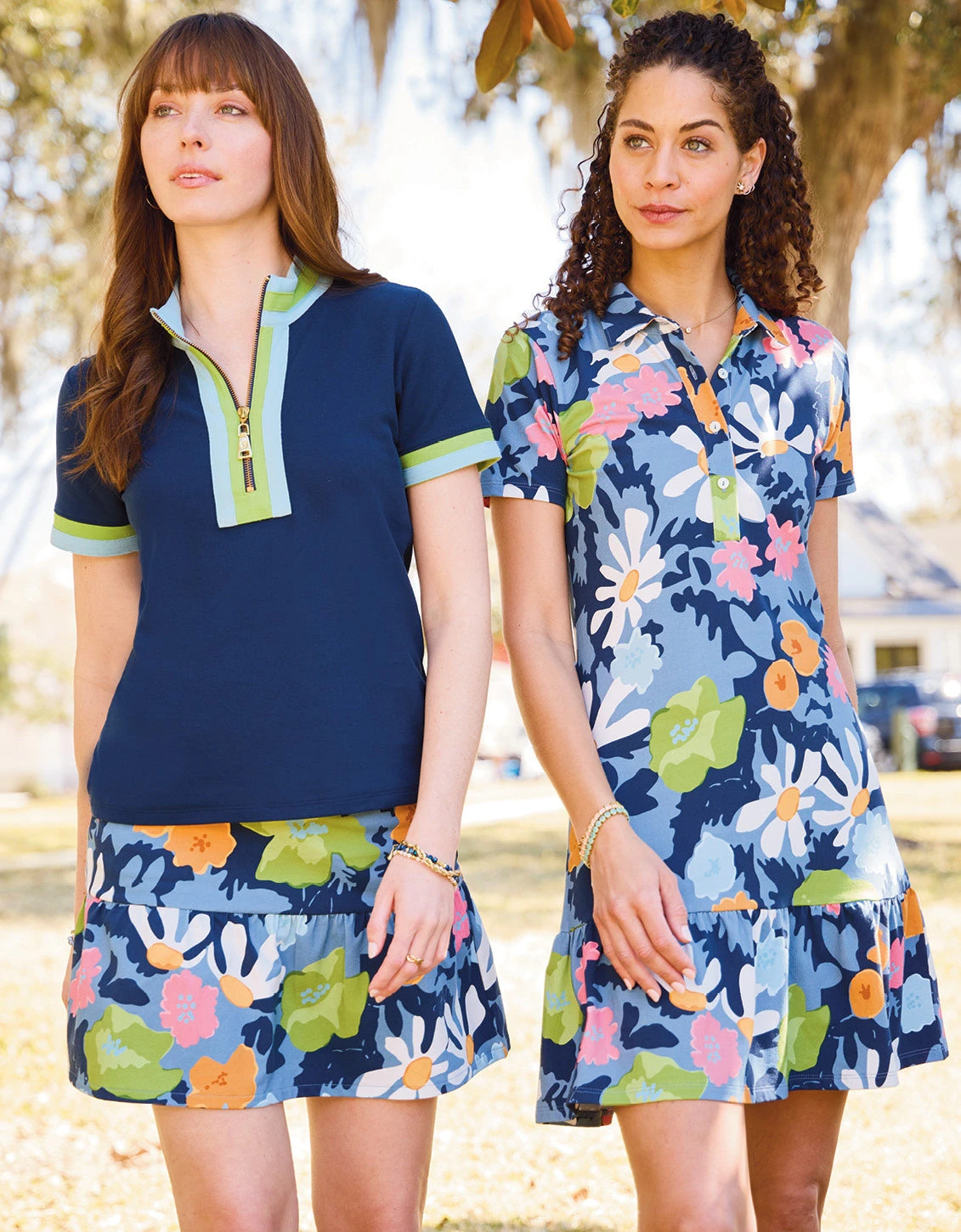 Joelle Polo Dress Strathy Hall Abstract Floral 4 Joelle Polo Dress Strathy Hall Abstract Floral - Image 4