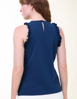 Ruffle Tank Midnight Blue 8 Ruffle Tank Midnight Blue -Spartina Store 774277c
