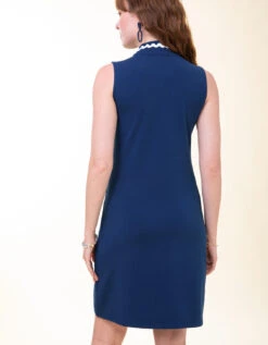 Serena Half-Zip Dress Midnight Blue Ric Rac 8 Serena Half-Zip Dress Midnight Blue Ric Rac -Spartina Store 774413d