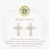 Sea La Vie Have Faith Stud Earrings