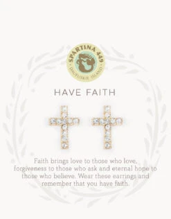 Sea La Vie Have Faith Stud Earrings
