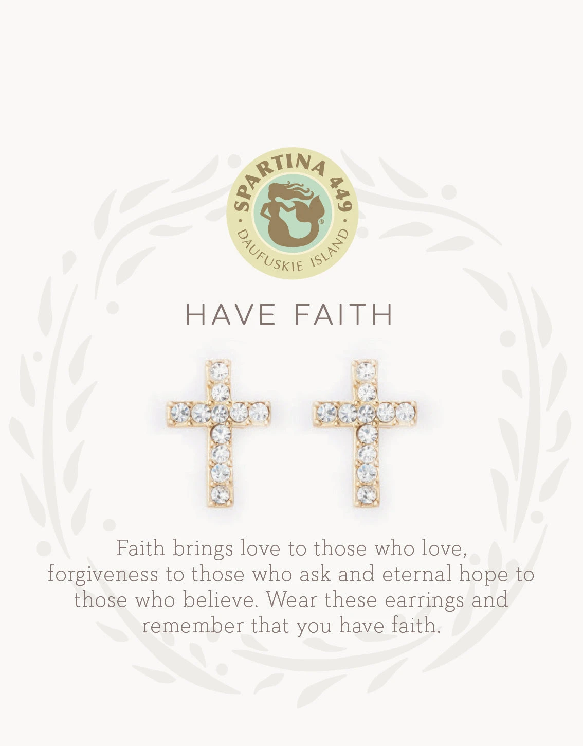 Sea La Vie Have Faith Stud Earrings 1 Sea La Vie Have Faith Stud Earrings