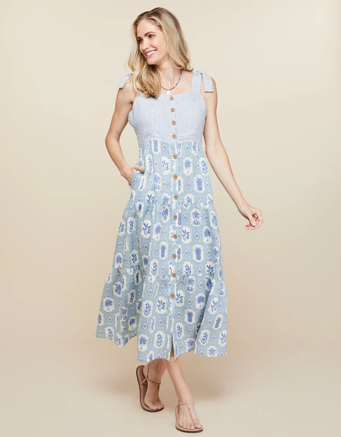 Baylor Dress Oyster Alley Motif 1 Baylor Dress Oyster Alley Motif