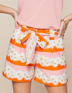 Aria Short Audubon Daisy Stripe